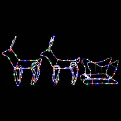 Render & Slede Kerstdecoratie LOVIISA 240 LED's Meerkleurig