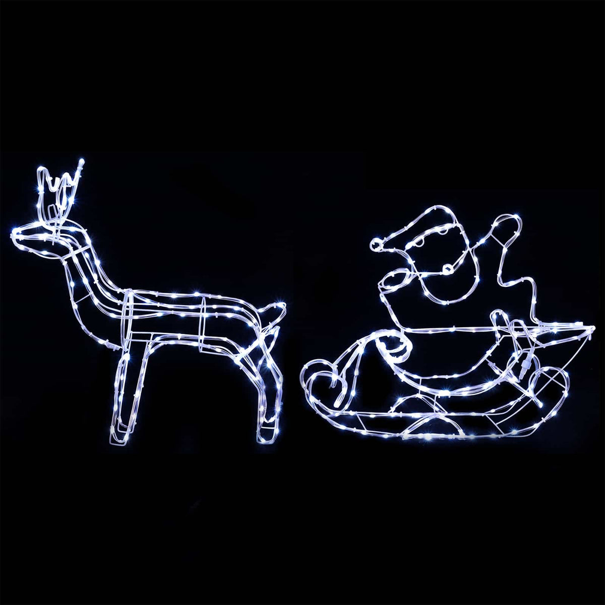 Render & Slede Kerstdecoratie LOVIISA 320 LED's Koudwit