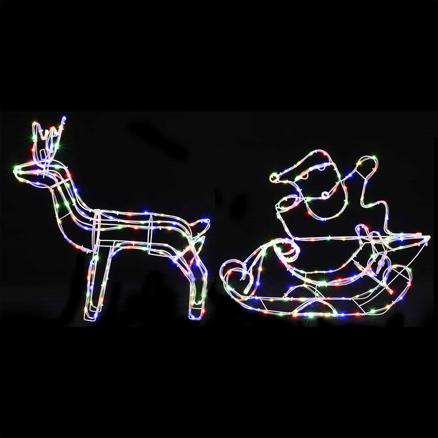Render & Slede Kerstdecoratie LOVIISA 320 LED's Meerkleurig