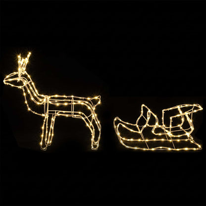 Render & Slede Kerstdecoratie LOVIISA 240 LED's Warmwit