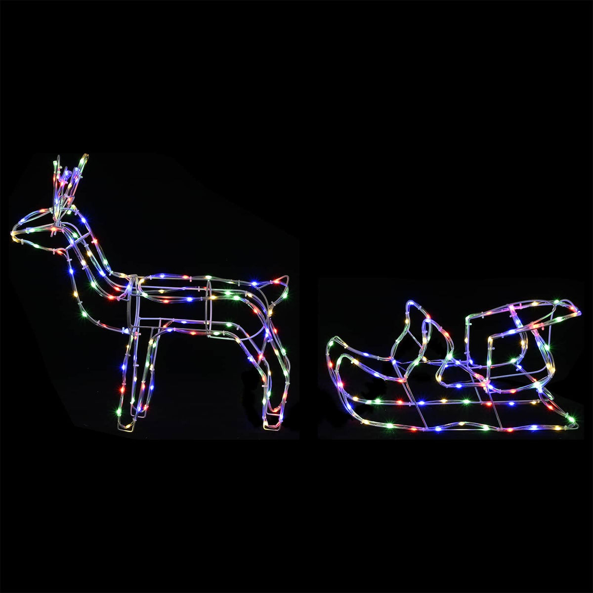 Render & Slede Kerstdecoratie LOVIISA 240 LED's Meerkleurig