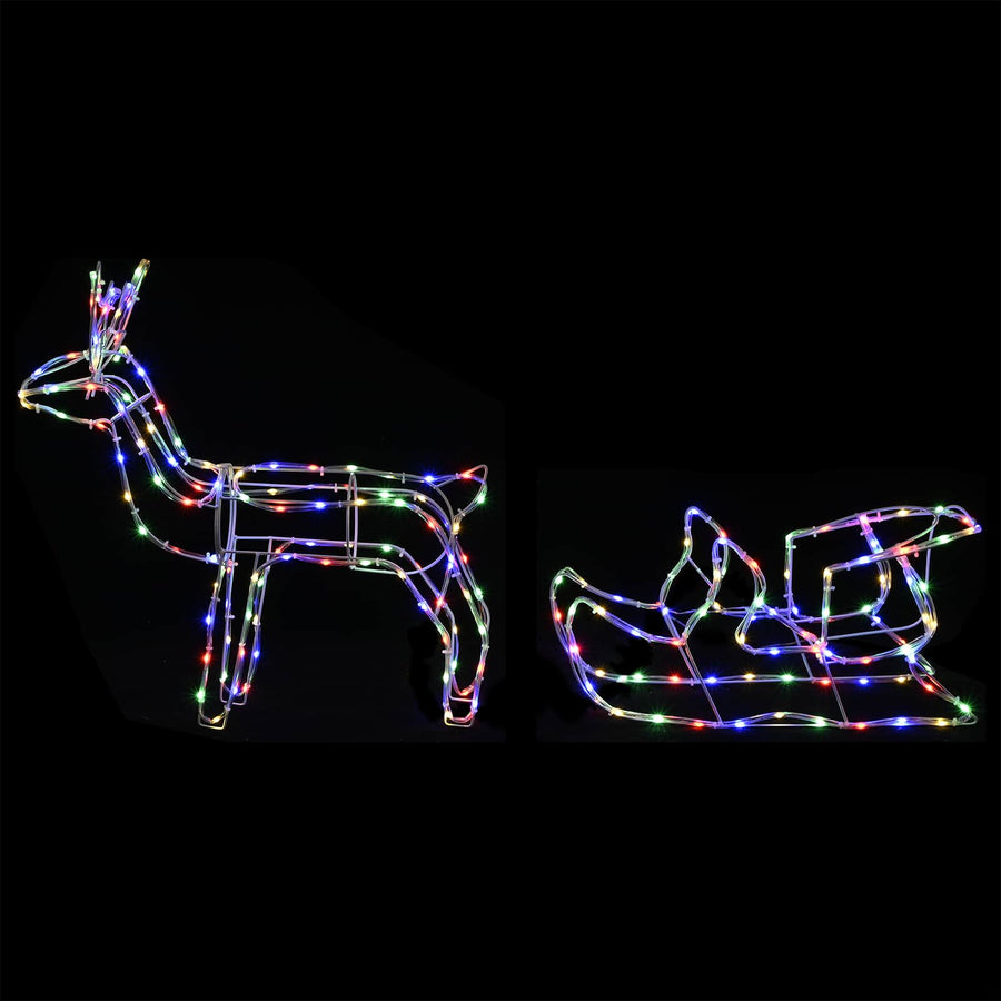 Render & Slede Kerstdecoratie LOVIISA 240 LED's Meerkleurig