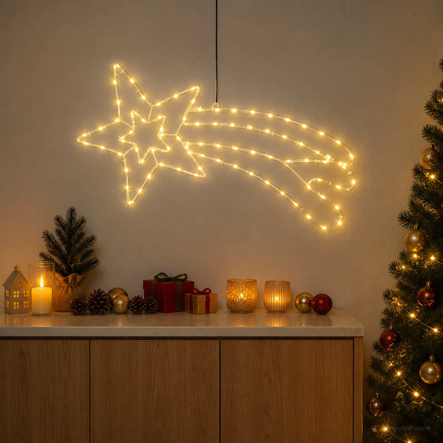 Led-ster LOVIISA 80 LED's Warmwit 76 x 36 cm