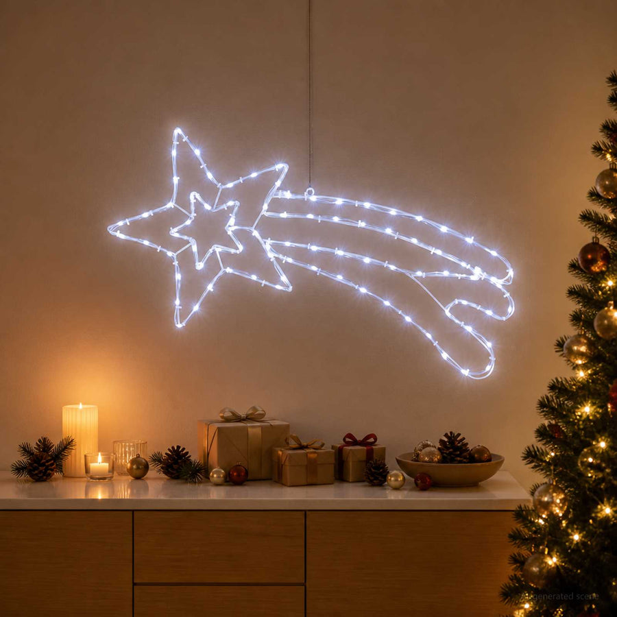 Led-ster LOVIISA 80 LED's Koudwit 76 x 36 cm