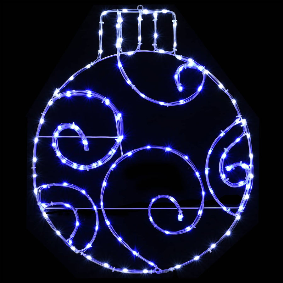 LED-kerstbal LOVIISA 160 LED's Blauw 55 x 65 cm