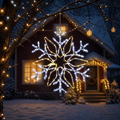 Kerstverlichting sneeuwvlok LOVIISA 140 LED's Warmwit, Koudwit
