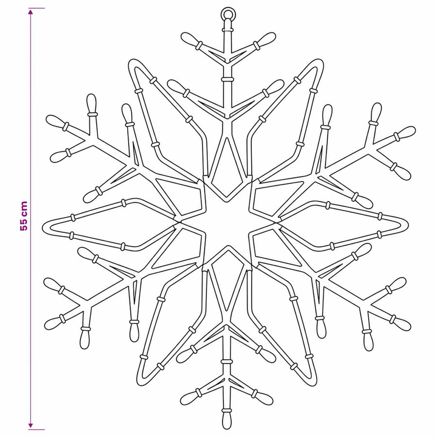 Kerstverlichting sneeuwvlok LOVIISA 140 LED's Warmwit, Koudwit