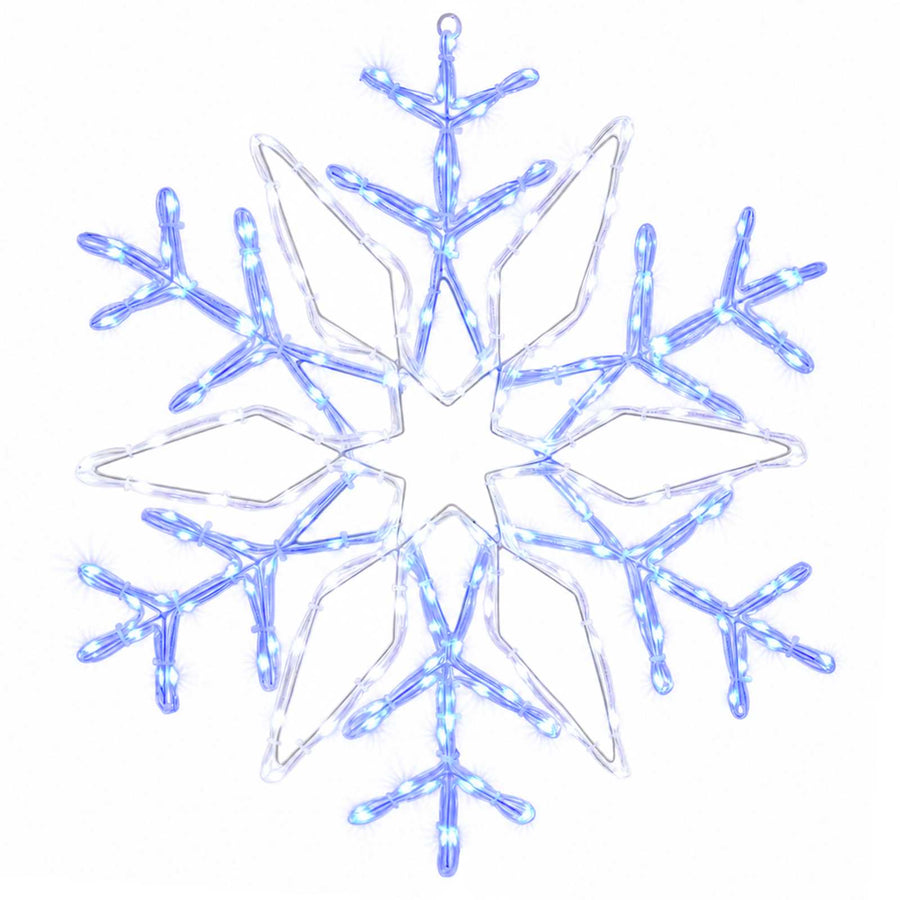 Kerstverlichting sneeuwvlok LOVIISA 140 LED's Koudwit, Blauw