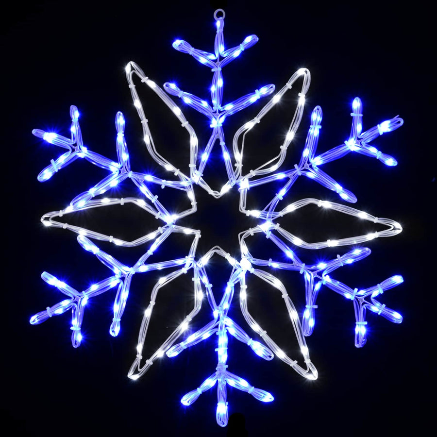 Kerstverlichting sneeuwvlok LOVIISA 140 LED's Koudwit, Blauw