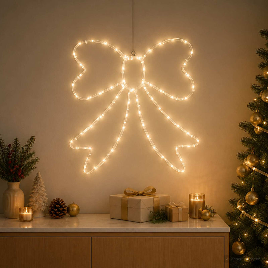 LED-kerststrik lichtslang LOVIISA 70 LED's Warmwit 50 x 51 cm