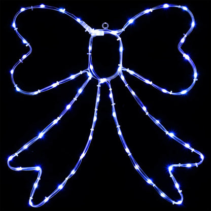 LED-kerststrik lichtslang LOVIISA 70 LED's Blauw 50 x 51 cm