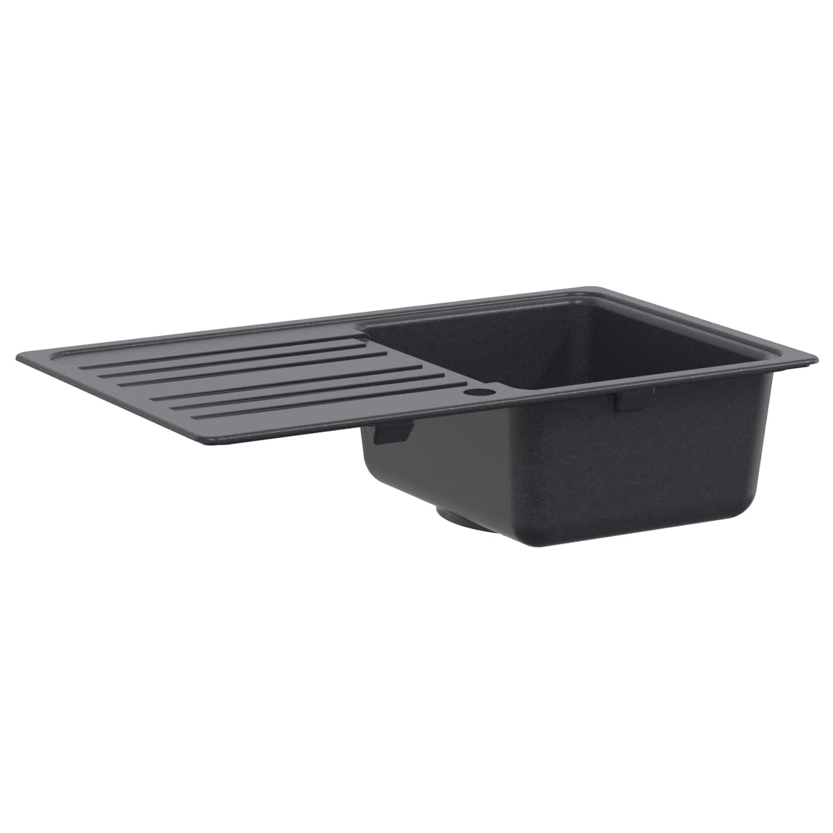 Spoelbak met afdruipplaat Graniet 76,5 cm x 46 cm x 28 cm