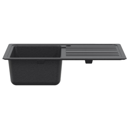 Spoelbak met afdruipplaat Graniet 76,5 cm x 46 cm x 28 cm