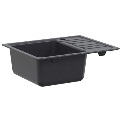 Keukenspoelbak met afdruipplaat Graniet 57,5 x 46 x 28 cm