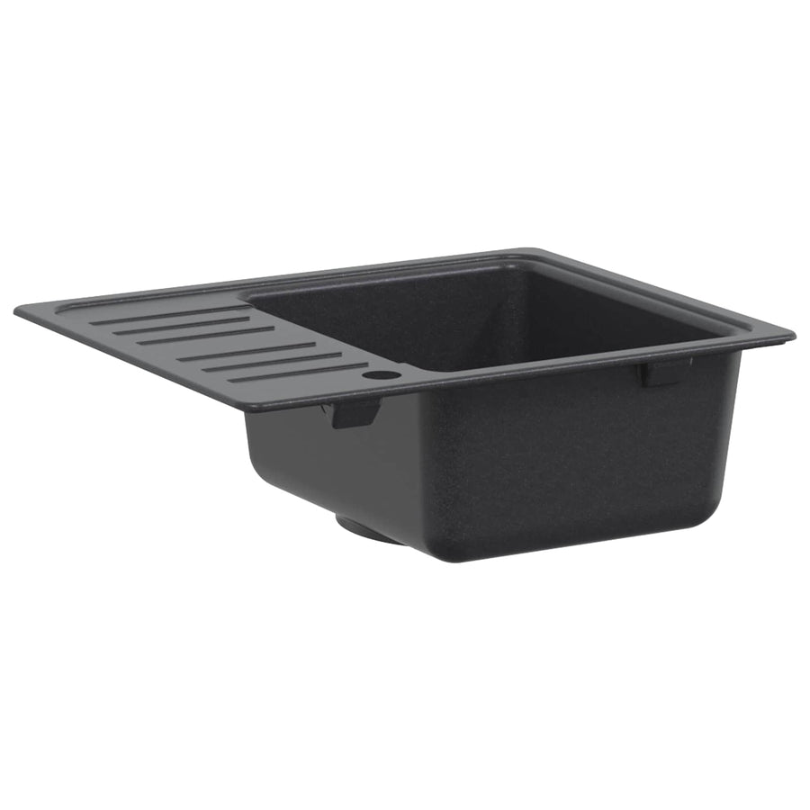 Keukenspoelbak met afdruipplaat Graniet 57,5 x 46 x 28 cm