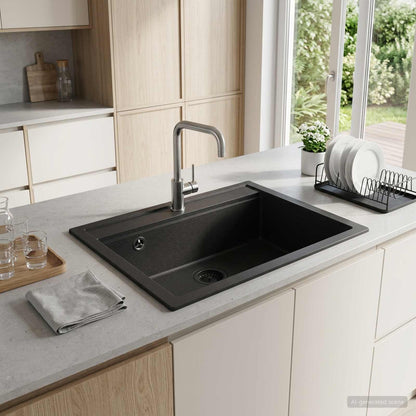 Enkele spoelbak Graniet 60 x 51 x 30.5 cm Grafiet