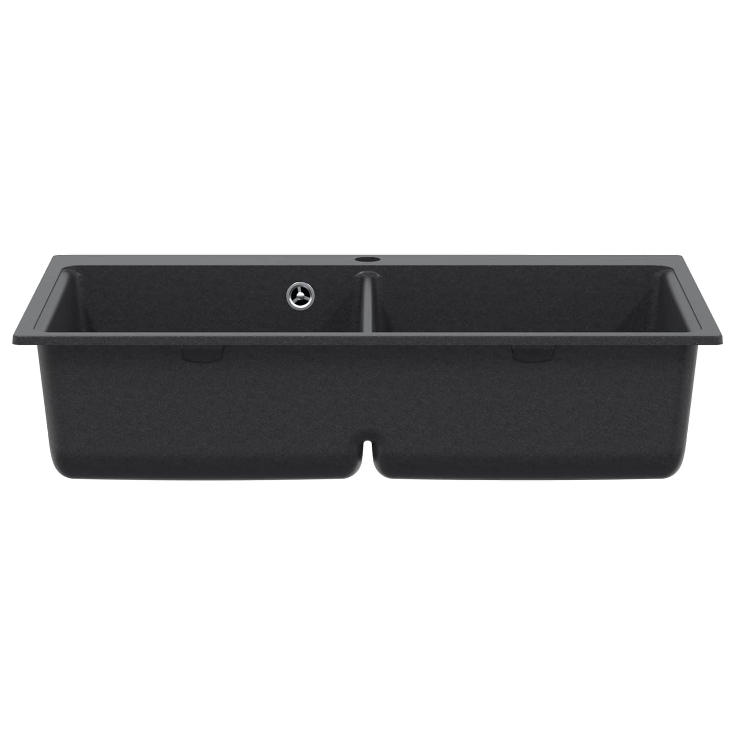 Keuken Wasbak Dubbele Wasbak Graniet 86 x 51 x 30 cm Grafiet