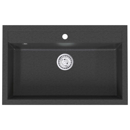 Enkele spoelbak Graniet 79,5 x 50,5 x 20 cm Grafiet