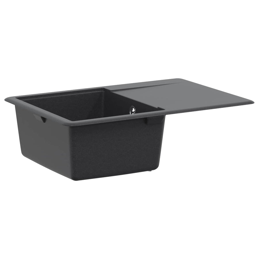 Enkele keukenspoelbak Graniet 67 x 46 x 19 cm Grafiet