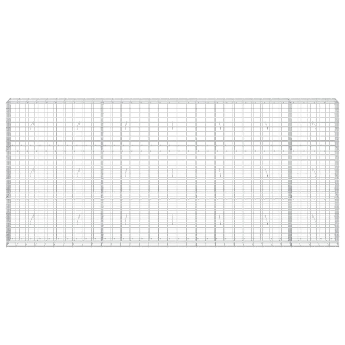 Gabion met 3,5 mm Draad en 5x10 cm Mesh 350x30x150 cm