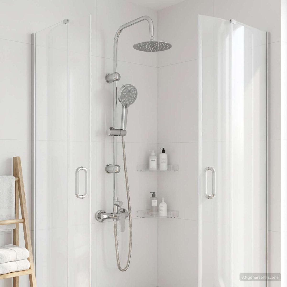 Douchesysteem Chroom Roestvrij staal 21 x 48 x 112 cm
