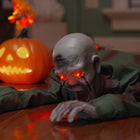 Halloween zombie decoratie groen 110x50x21 cm