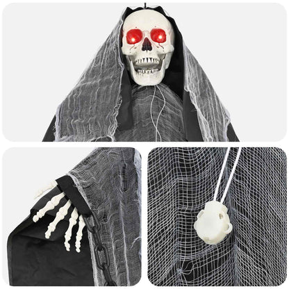 Hangende magere hein voor halloween SPOOKA Zwart 112 x 164 cm
