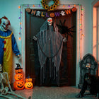 Halloween decoratie magere hein 112 x 164 cm zwart
