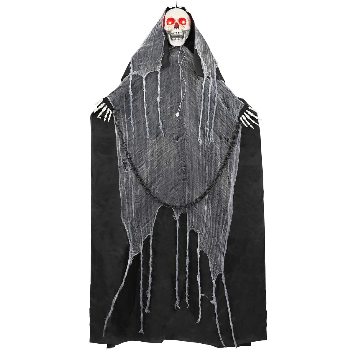 Hangende magere hein voor halloween SPOOKA Zwart 112 x 164 cm