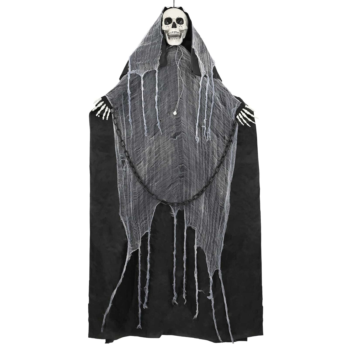 Hangende magere hein voor halloween SPOOKA Zwart 112 x 164 cm