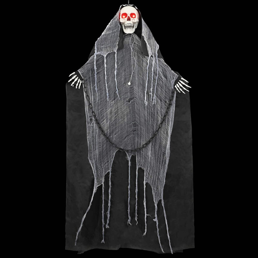 Hangende magere hein voor halloween SPOOKA Zwart 112 x 164 cm