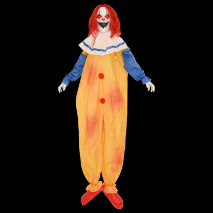 Enge clown halloween SPOOKA Geel en Blauw 126,5 x 180 cm