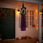 Halloween hangende heks paars 133 cm