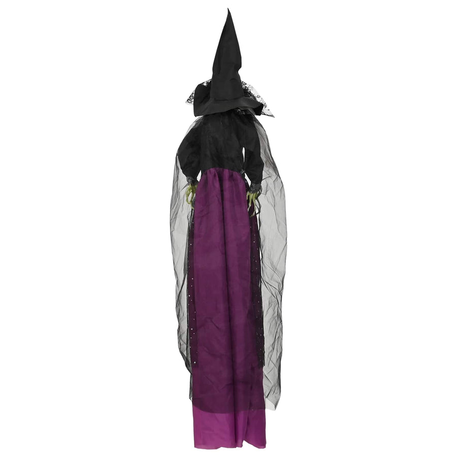 Halloween hangende heks SPOOKA Paars 30 x 133 cm