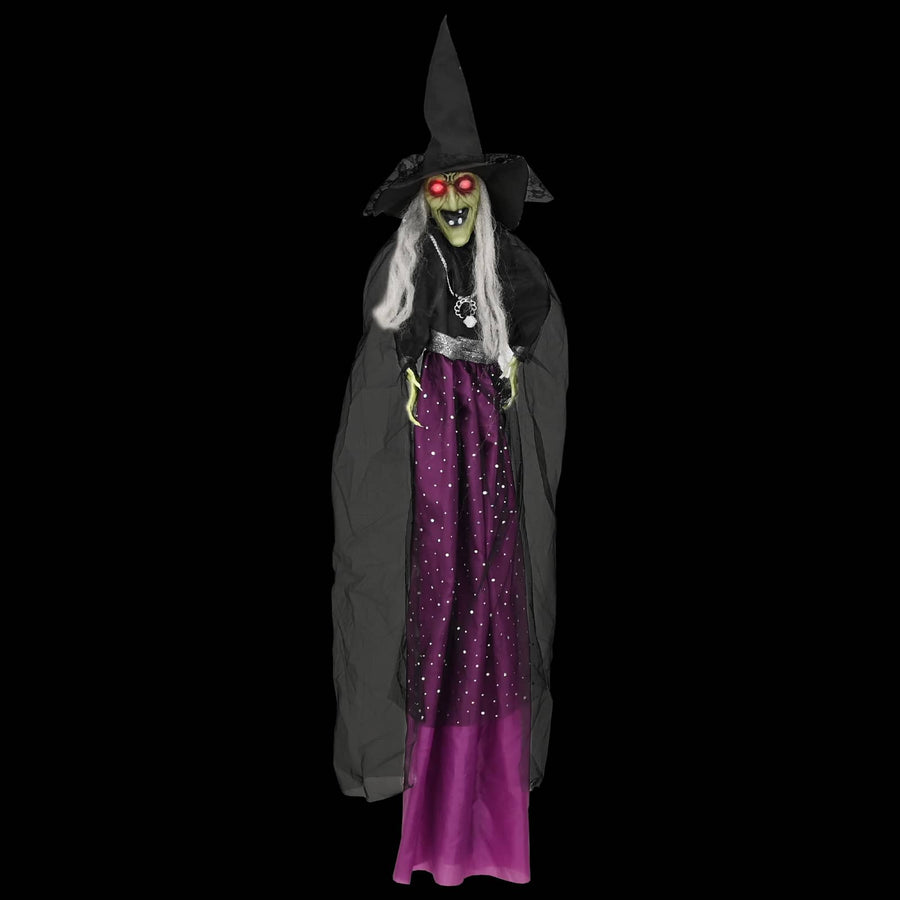 Halloween hangende heks SPOOKA Paars 30 x 133 cm