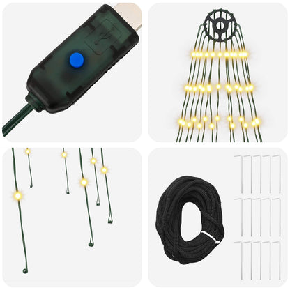 Kerstboomverlichting met 15 led's 270 LED's Warmwit