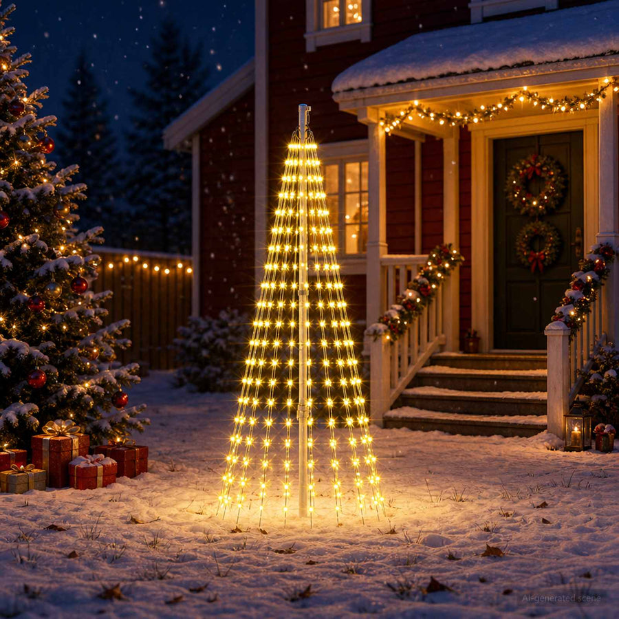 Kerstboomverlichting met 15 led's 270 LED's Warmwit