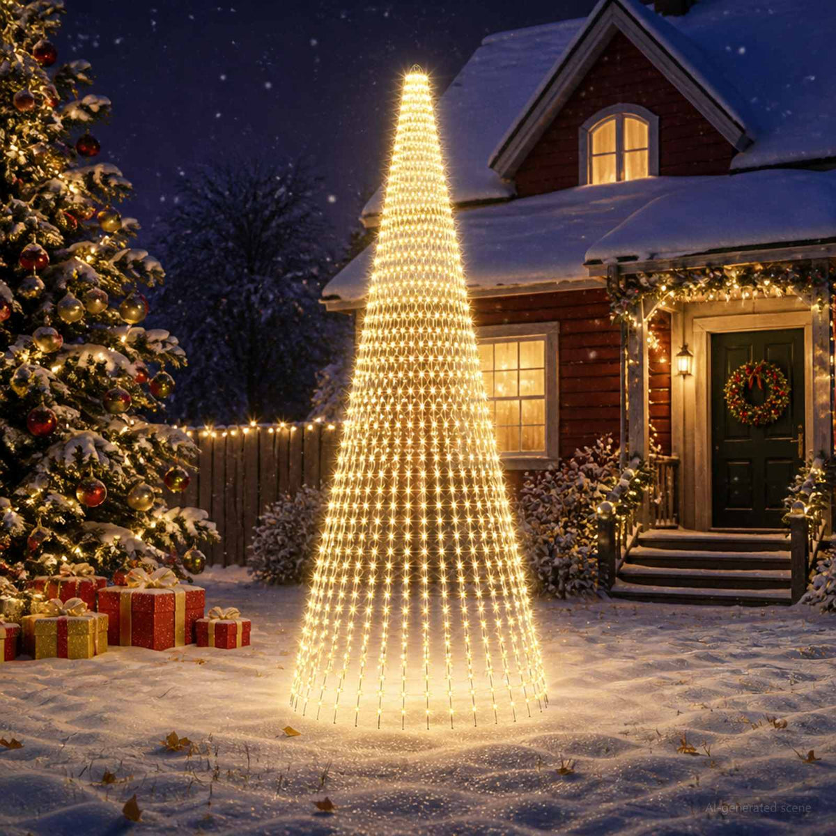 Kerstboomverlichting met 32 leds 1632 LED's Warmwit