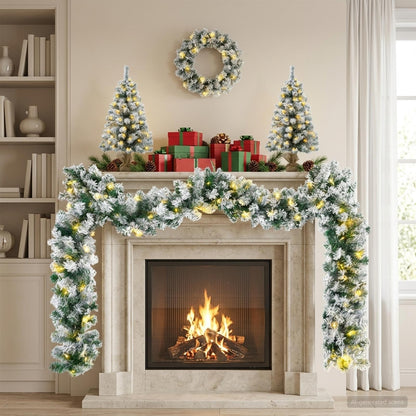 Mini Kerstboom 60 cm 100 LED's Warmwit PVC Wit