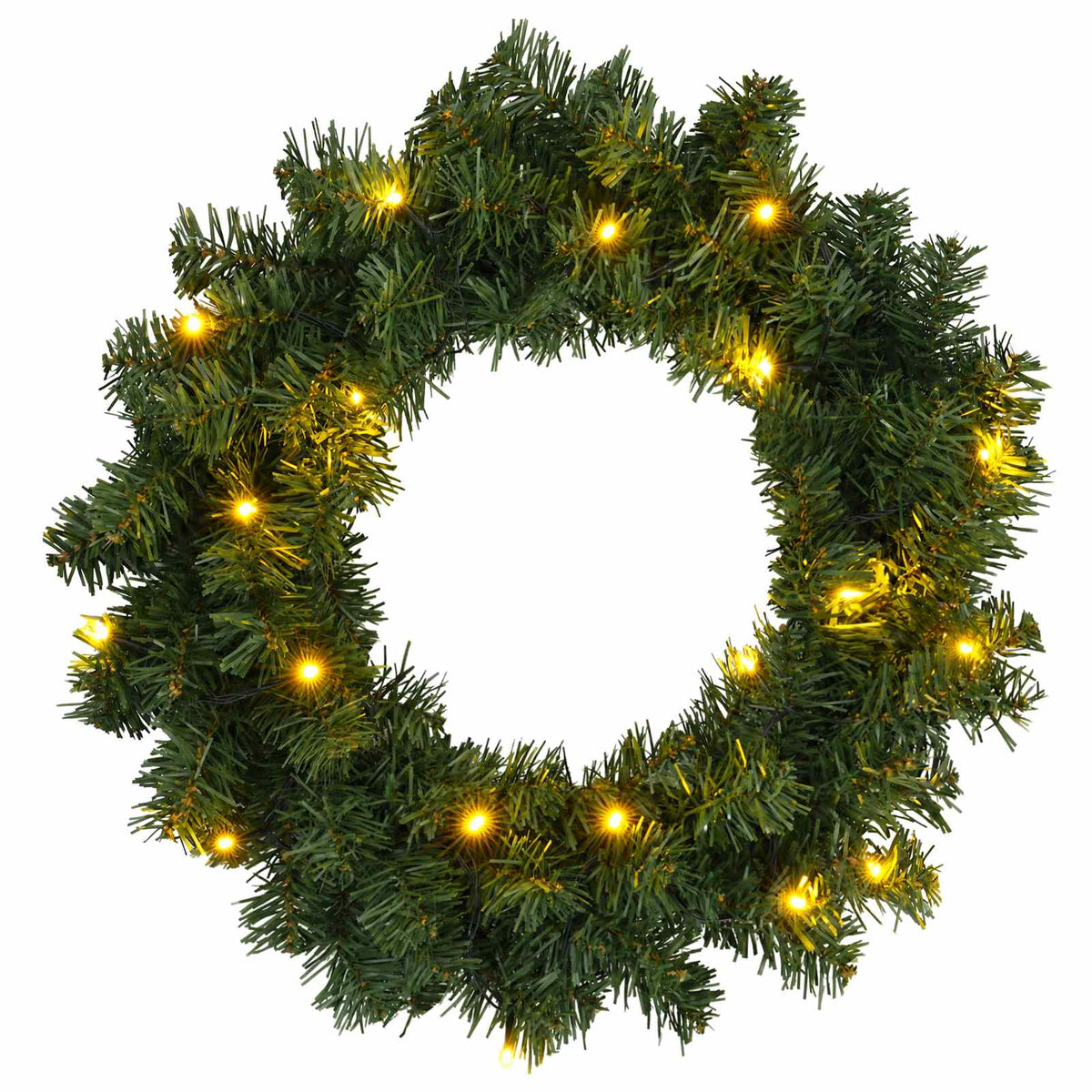 Mini-kerstbomenset 60 cm 125 LED's Warmwit PVC Groen