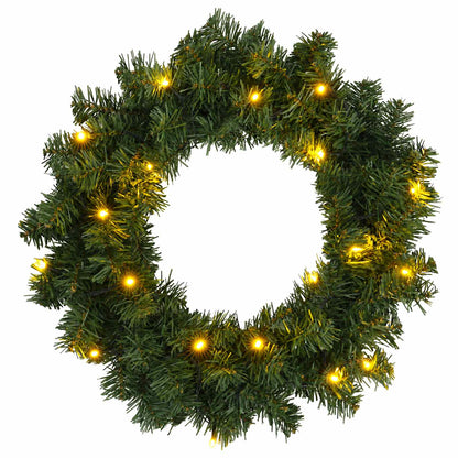 Mini-kerstbomenset 60 cm 125 LED's Warmwit PVC Groen