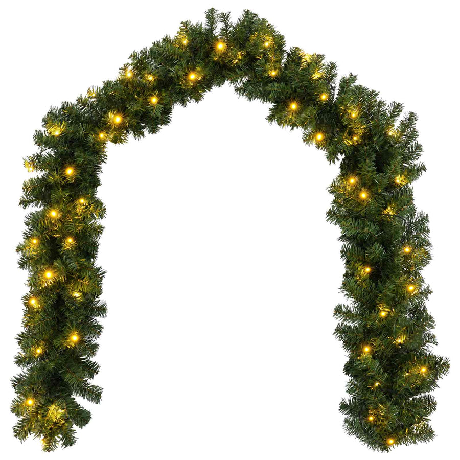Mini-kerstbomenset 60 cm 125 LED's Warmwit PVC Groen