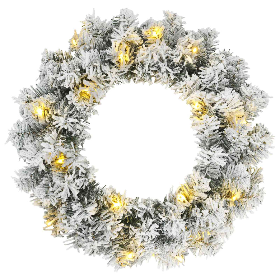 Mini Kerstboom 60 cm 100 LED's Warmwit PVC Wit