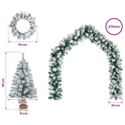 Mini Kerstboom 90 cm PVC Wit