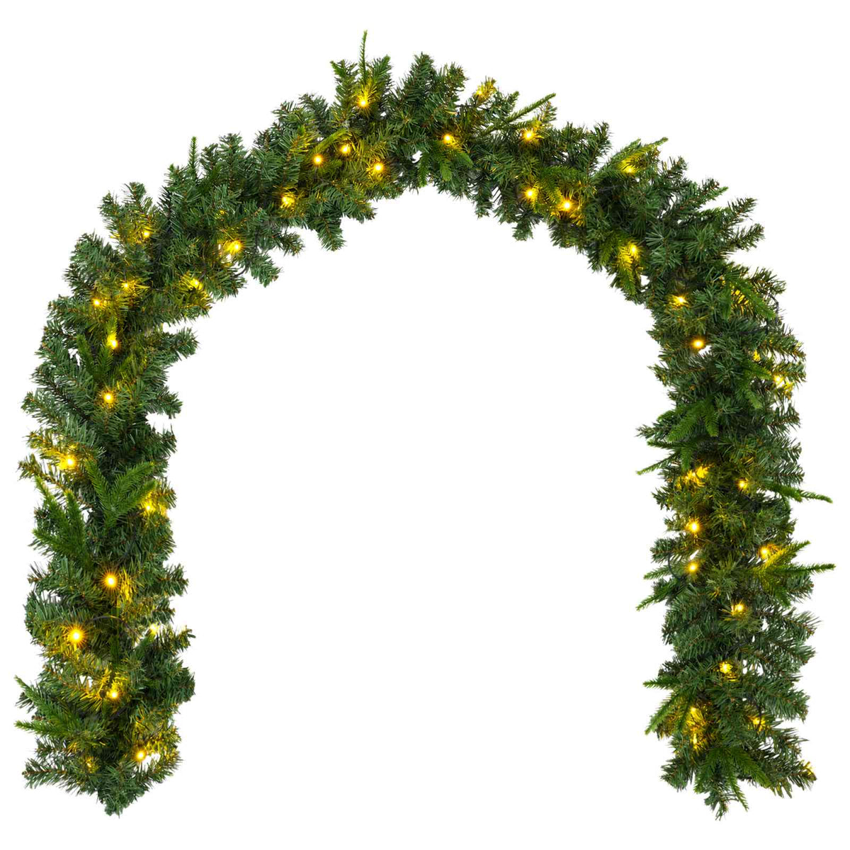 Mini Kerstboom 90 cm 125 LED's Warmwit PVC en PE Groen