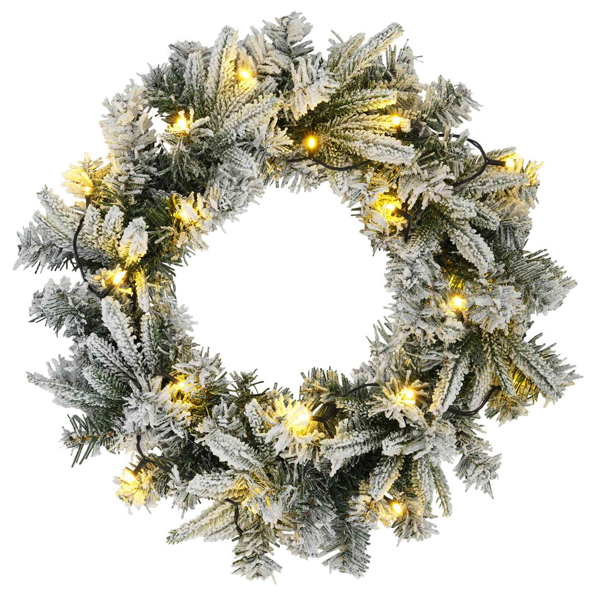 Mini Kerstboom 120 cm 175 LED's Warmwit PVC en PE Wit