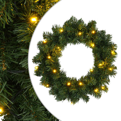 Kerstkrans Groen Ø 30 cm PVC 25 LED's