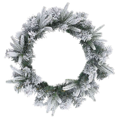 Kerstkrans Wit Ø 50 cm PVC en PE