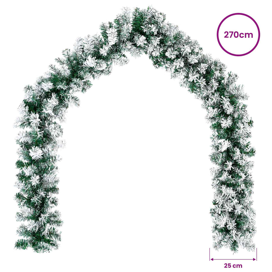 Kerstkrans Wit 270 cm PVC