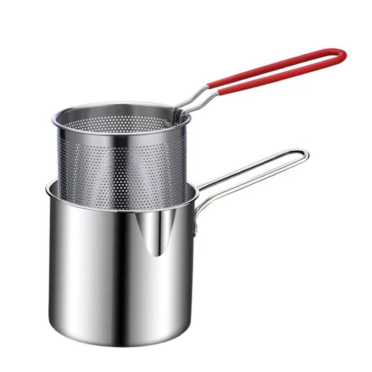 Ceruzo Mini Frituurpan Met Mandje - 1.2L - Geschikt Voor Gas